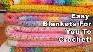 Easy Blankets For You To Crochet Right Now [upl. by Whallon725]