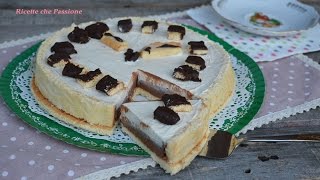 Cheesecake doppio cioccolato con pasta biscotto  Ricette che Passione [upl. by Granlund]