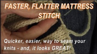 Faster Flatter Mattress Stitch Seam for Knitters by Diana Sullivan [upl. by Danice]