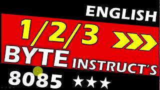 1 byte instruction in 8085  2 byte instruction in 8085 3 byte instruction in 8085  English [upl. by Eartnoed]