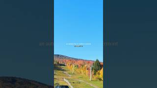 leafpeeping adventures 🚠🍂 fallfoliage falltravel stratton vermont autumn fallcolors [upl. by Vyky]