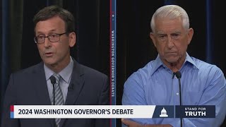 Washington governors debate Ferguson Reichert on gun control Second Amendment [upl. by Medarda]