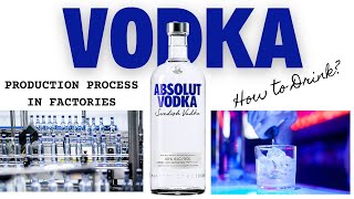 Vodka makingproduction process step by step II How to drink vodka II Vodka Cocktails II Vodka Shots [upl. by Hadeehsar]