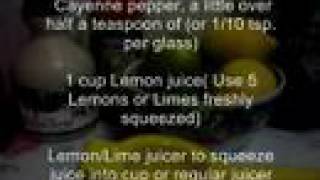 Master Cleanse Lemonade Diet Recipe [upl. by Orgel839]