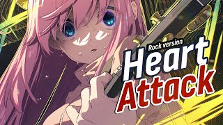 Nightcore  Heart Attack rock version lyrics [upl. by Ydnak]