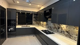 HandleLess Kitchen design  kitchen design 2024  UV kitchen design  price [upl. by Lowenstein]