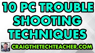 10 Basic Computer Troubleshooting Techniques 2022 [upl. by Karon]