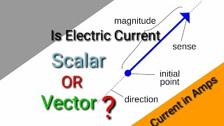 current is a scalar or vector quantity in english [upl. by Natal]