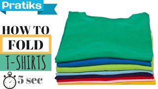 How to Fold a TShirt In 5 Seconds [upl. by Trebuh861]