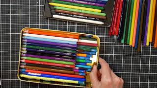 No Waste Watercolor Pencils NEW Altenew Woodless Watercolor Pencil Review [upl. by Hoffarth]