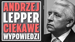 Andrzej Lepper Samoobrona – Ciekawe wypowiedzi [upl. by Switzer]