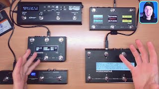 Ultimate MIDI PEDALBOARD Comparison MC6 Pro vs MC8 vs Soleman vs MC6 vs Mortix vs Hotone [upl. by Gnuj]