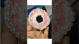 DIY mini mirror decoration with beadsdiy craft mirror trending Swascreationminiature [upl. by Yazbak220]