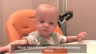 Hearing Test  Visually Reinforced Orientation Audiometry VROA [upl. by Ydniahs]