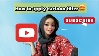 How to use Cartoon Filter for Youtube😍Cartoon Filter😱 [upl. by Akimat]