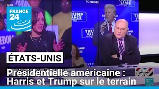 Présidentielle américaine  Kamala Harris et Donald Trump sur le terrain • FRANCE 24 [upl. by Rowan]