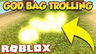 GOD BAG TROLLING ROBLOX BOOGA BOOGA [upl. by Aiuqat]