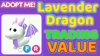 Lavender Dragon Trading Values Adopt Me 2023 [upl. by Alaekim978]