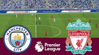 Manchester City 1 vs 1 Liverpool 2324  Video Game Simulation PES 2021 [upl. by Mcclenaghan16]