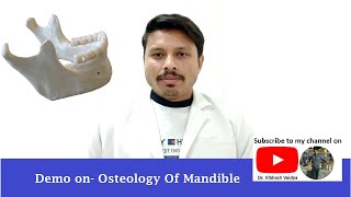 Mandible Osteology I Features amp attachments I Full demo I Dr Vibhash Vaidya [upl. by Aihsyn]