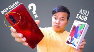 Samsung Galaxy A70s Hands on Review  64MP Camera 🤔🤔 [upl. by Jenni]