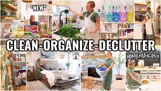 WHOLE HOUSE CLEAN amp ORGANIZE WITH ME🏠 2024 CLEANING MOTIVATION  HOMEMAKING [upl. by Ahseiyk]