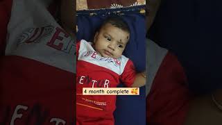 My Little Princess complete 4 months KuldeepMamtaVlogs cutebaby cute theekuchi music [upl. by Haropizt]