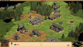 Age of Empires II HD  Teutons vs Byzantines  Expansions Data Set Gameplay  Paladins Strategy [upl. by Eelana36]