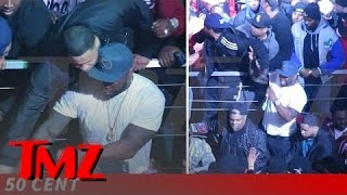 50 Cent Keeps Cool Mostly As Club Gig Gets Violent  TMZ [upl. by Strickler]