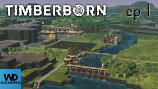 Timberborn  Gameplay  Ep 1 [upl. by Nasas]