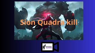 Sion vs 4 Quadra kill League of Legends [upl. by Akcinahs]