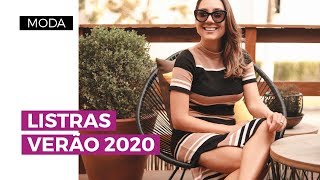 Listras como usar a estampa no verão 2020  Camila Gaio [upl. by Alokin]