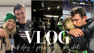 VLOG press day car chats randoms  Maddie  Cameron [upl. by Hoppe826]