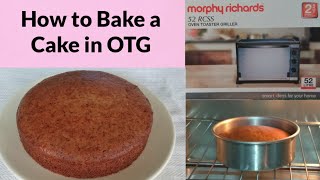 How to Bake a Cake in OTG Perfectly  Eggless Vanilla Cake  Moumitas Happy Cooking Lab [upl. by Idnar25]