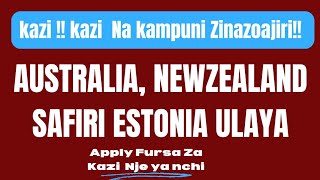 kazi New Zealand Australia Safiri Estonia kusoma kwa pesa kidogo [upl. by Anialahs915]