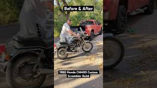 Before and After Custom Scrambler Build motorcyles scrambler [upl. by Neerak]