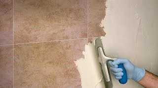 Rinnovare le pareti di BAGNO e CUCINA senza rimuovere le PIASTRELLEHow to renovate bathroom tiles [upl. by Anis]