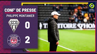 SCOTFC quotUne victoire déterminantequot Philippe Montanier après AngersTéFéCé [upl. by Lahsiv]