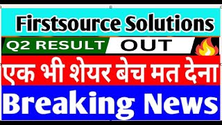 FIRST SOURCE SOLUTION SHARE LATEST NEWS 🔥  FSL SHARE REVIEW  FSL SHARE TARGET  FSL STOCK NEWS [upl. by Latsyrc337]