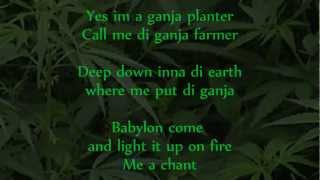 Marlon Asher  Ganja Farmer Ganja Farmer Riddim lyrics on screen [upl. by Zuleika]