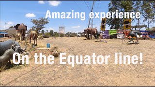 At the equator line  Nanyuki  Kenya  Coriolis effect  equator point  Water experiment [upl. by Hewie]