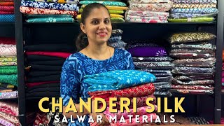 Chanderi Silk Salwar Materials [upl. by Nahsab770]