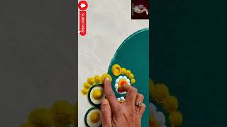 easy Margashirsha Guruwar rangoli rangoli margashirshaguruvarrangoli simplerangoli trending [upl. by Johnna]