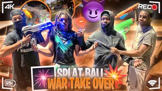 SPLATRBALL WARS IN THE HOOD 😈 DIDN’T END WELL [upl. by Ivatts]