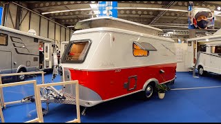 Eriba Rockabilly 530 RB color troll Touring Caravan Hymer travel trailer walkaround  interior K0083 [upl. by Strander883]