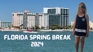 FLORIDA BEACHES  SPRING BREAK  INDIAN ROCKS BEACH SAND KEY BEACH  PASSAGRILLE BEACH  2024 [upl. by Neelyk]