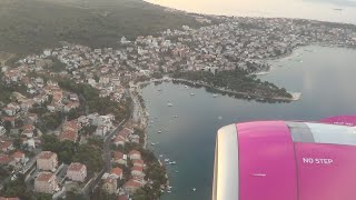 Scenic landing at Split Airport SPULDSP Wizz Air A321neo [upl. by Verneuil400]