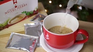 Herbal Coffee Supplement  NutriHerbs Coffee Mix Review [upl. by Rehtaeh]