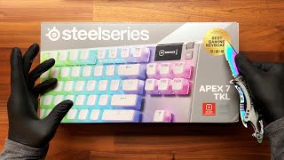 SteelSeries Apex 7 TKL Ghost Edition Unboxing  ASMR [upl. by Brockwell325]