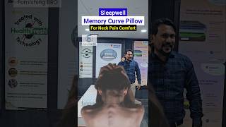 Sleepwell Impressions Curve Pillow Review reels shorts sleepwell pillow memoryfoampillow foam [upl. by Averi]